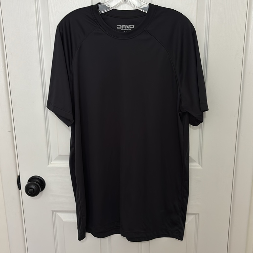 DFND FR Performance Two Black Shirt Short Sleeve, Raglan Sleeve Flame Resistant